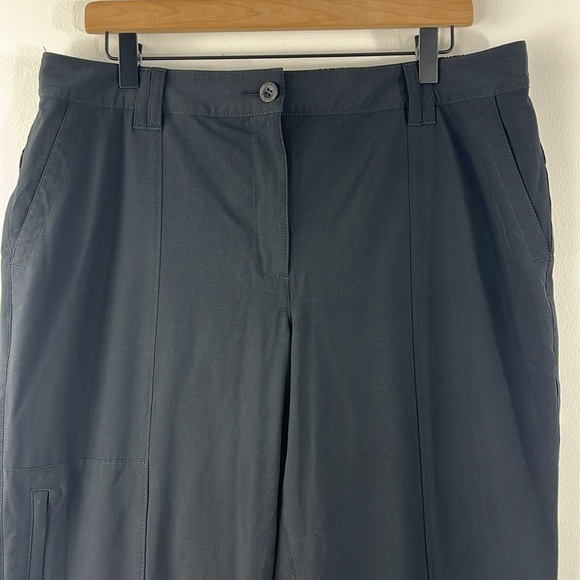 Talbots Fleece Lined Straight Leg Black Hiking Ankle Pants Womens Size 12 - Picture 4 of 16